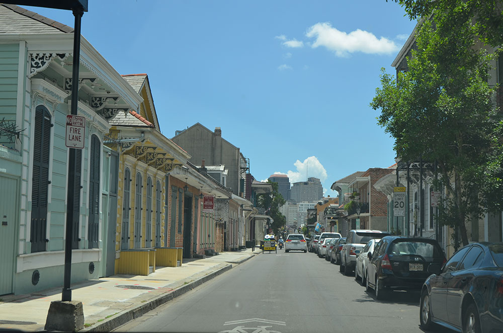 French Quarter in the summer